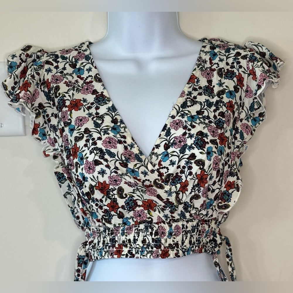 Speechless Women’s Floral Crop Top NWT Size XS